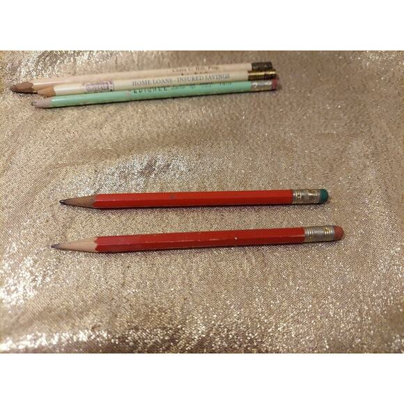 Lot Of 15 Vintage Pencils, Wyandotte, Skilcraft, Garfield, Ads, Dixon, Sears - Picture 15 of 16